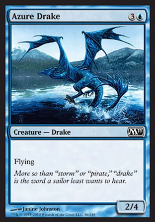 Azure Drake (Magic 2011 Core Set) Near Mint - Nick Nack's Full Frontal Attack