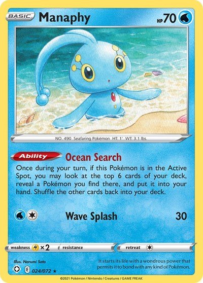 Manaphy (Shining Fates) Near Mint - Nick Nack's Full Frontal Attack