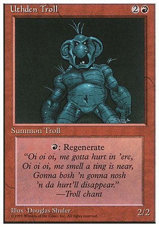 Uthden Troll (4th Edition) Light Play - Nick Nack's Full Frontal Attack