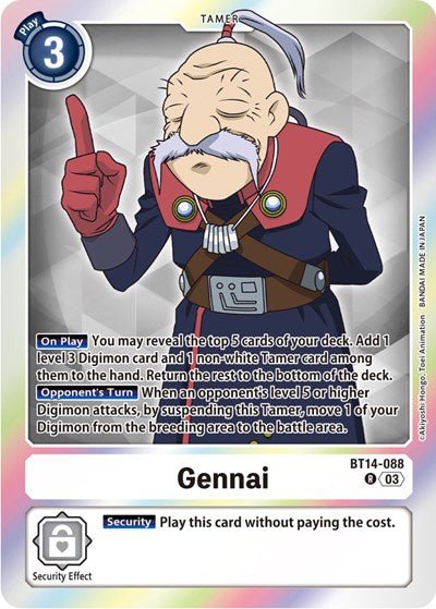 Gennai (Blast Ace) Near Mint - Nick Nack's Full Frontal Attack