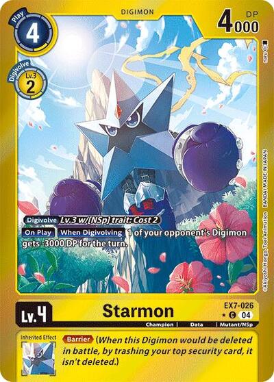 Starmon (Foil) (Digimon LIBERATOR) Near Mint Foil - Nick Nack's Full Frontal Attack