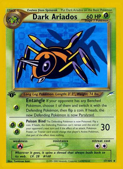Dark Ariados (Neo Destiny) Light Play 1st Edition