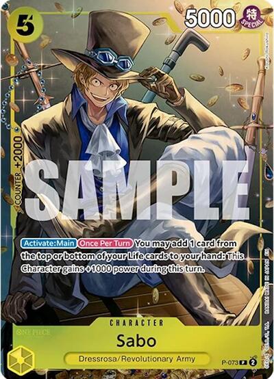 Sabo (Tin Pack Set Vol. 2) (One Piece Promotion Cards) Near Mint Foil