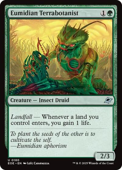 Eumidian Terrabotanist (Edge of Eternities) Near Mint Foil - Nick Nack's Full Frontal Attack