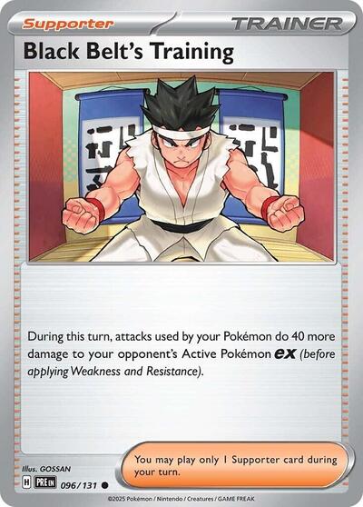 Black Belt's Training - 096 (SV: Prismatic Evolutions) Near Mint - Nick Nack's Full Frontal Attack