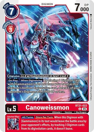Canoweissmon (World Convergence) Near Mint