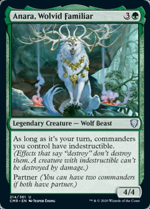 Anara, Wolvid Familiar (Commander Legends) Near Mint - Nick Nack's Full Frontal Attack