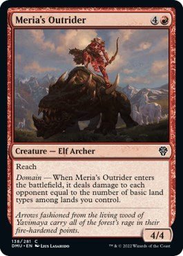 Meria's Outrider (Dominaria United) Near Mint - Nick Nack's Full Frontal Attack