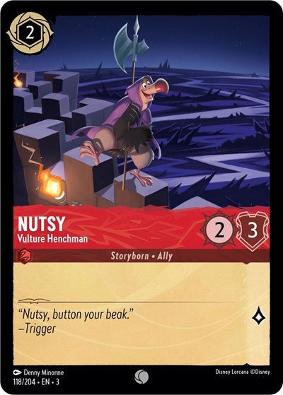 Nutsy - Vulture Henchman (Into the Inklands) Near Mint - Nick Nack's Full Frontal Attack