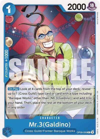 Mr.3(Galdino) (Reprint) (Starter Deck 25: BLUE Buggy) Near Mint