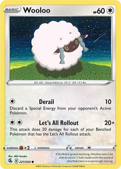 Wooloo (221) (SWSH08: Fusion Strike) Near Mint