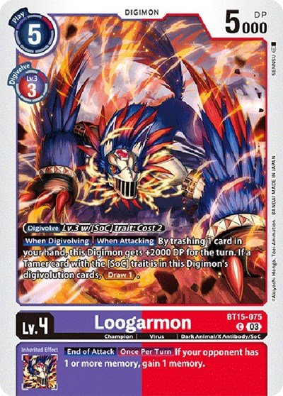 Loogarmon (Exceed Apocalypse) Near Mint - Nick Nack's Full Frontal Attack