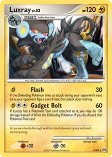 Luxray - 5 (Deck Exclusives) Heavy Play - Nick Nack's Full Frontal Attack
