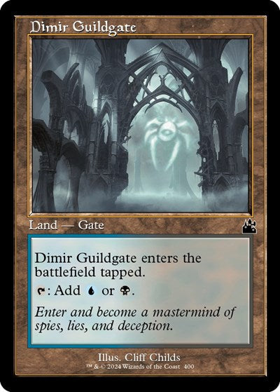 Dimir Guildgate (Retro Frame) (Ravnica Remastered) Near Mint - Nick Nack's Full Frontal Attack