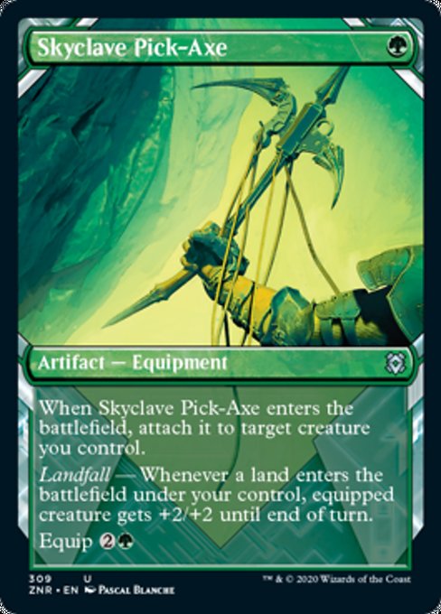 Skyclave Pick - Axe (Showcase) (Zendikar Rising) Near Mint - Nick Nack's Full Frontal Attack