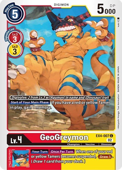 GeoGreymon (Alternative Being Booster) Near Mint - Nick Nack's Full Frontal Attack