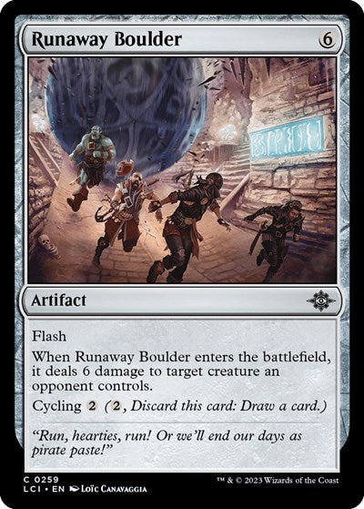 Runaway Boulder (The Lost Caverns of Ixalan) Near Mint - Nick Nack's Full Frontal Attack