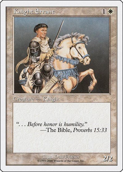 Knight Errant (Starter 2000) Light Play - Nick Nack's Full Frontal Attack