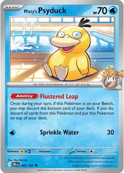 Misty's Psyduck (SV10: Destined Rivals) Near Mint