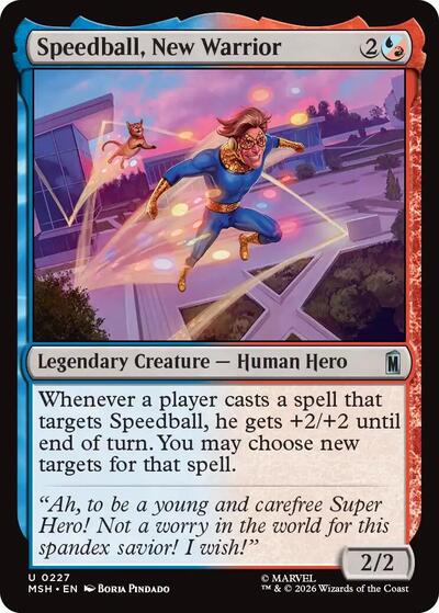 Speedball, New Warrior (Marvel Super Heroes) Near Mint - Nick Nack's Full Frontal Attack