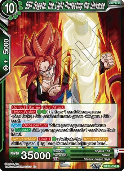 SS4 Gogeta, the Light Protecting the Universe (Impact Beyond Dimensions) Near Mint Foil