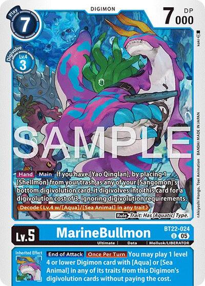 MarineBullmon (Cyber Eden) Near Mint - Nick Nack's Full Frontal Attack