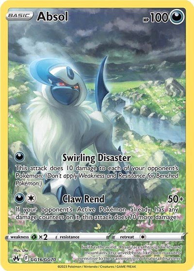 Absol (Crown Zenith: Galarian Gallery) Near Mint Holofoil - Nick Nack's Full Frontal Attack