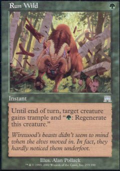 Run Wild (Onslaught) Light Play Foil - Nick Nack's Full Frontal Attack