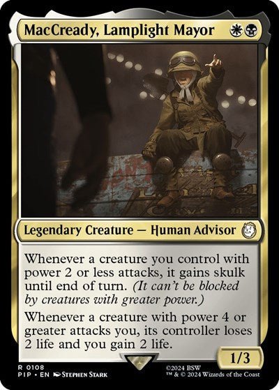 MacCready, Lamplight Mayor (Universes Beyond: Fallout) Near Mint Foil - Nick Nack's Full Frontal Attack