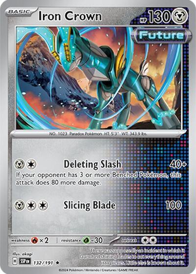 Iron Crown (SV08: Surging Sparks) Near Mint Reverse Holofoil - Nick Nack's Full Frontal Attack
