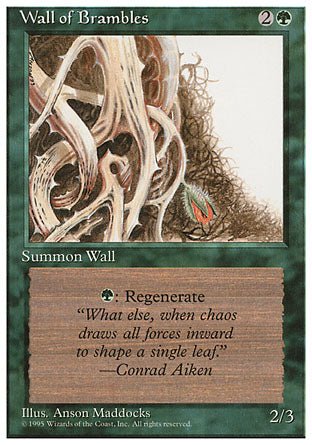 Wall of Brambles (4th Edition) Light Play - Nick Nack's Full Frontal Attack