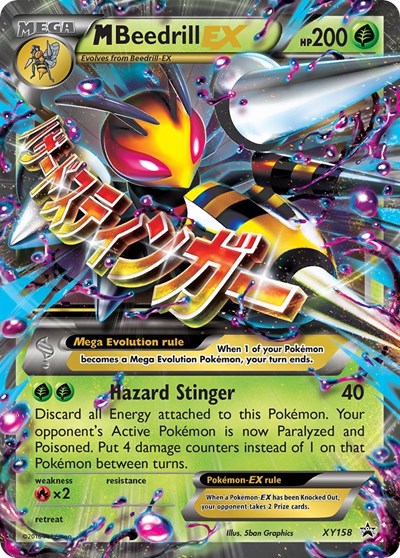M Beedrill EX (XY Promos) Medium Play Holofoil