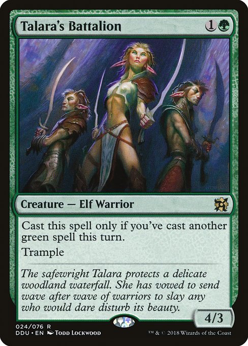 Talara's Battalion (Duel Decks: Elves vs Inventors) Near Mint - Nick Nack's Full Frontal Attack