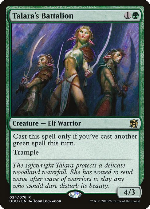 Talara's Battalion (Duel Decks: Elves vs Inventors) Near Mint