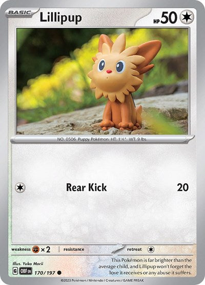 Lillipup (Scarlet and Violet: Obsidian Flames) Near Mint