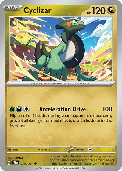 Cyclizar (SV: Paldean Fates) Near Mint Holofoil - Nick Nack's Full Frontal Attack