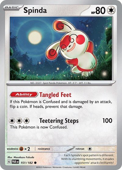 Spinda (Scarlet and Violet: Paradox Rift) Near Mint - Nick Nack's Full Frontal Attack