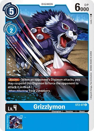 Grizzlymon (Starter Deck 02: Cocytus Blue) Near Mint - Nick Nack's Full Frontal Attack