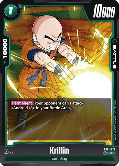 Krillin FB01-072 (Awakened Pulse) Near Mint