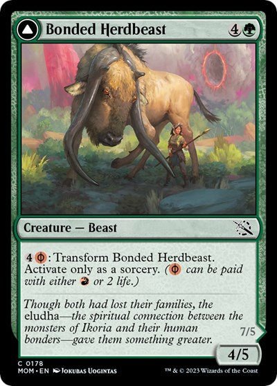 Bonded Herdbeast (March of the Machine) Near Mint - Nick Nack's Full Frontal Attack
