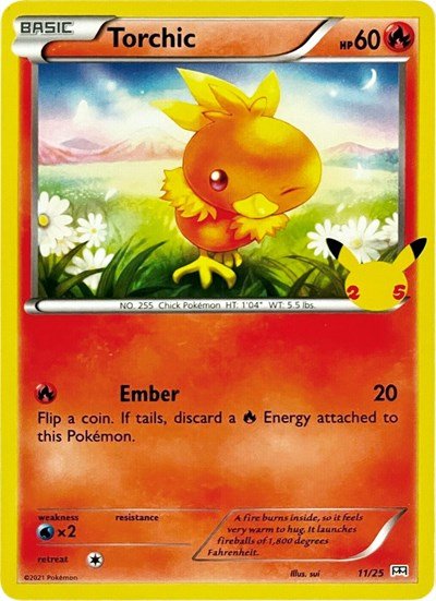 Torchic - 11 (McDonald's 25th Anniversary Promos) Light Play - Nick Nack's Full Frontal Attack