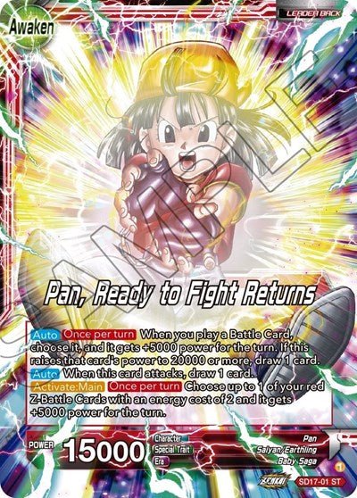 Pan // Pan, Ready to Fight Returns (Silver Foil) (Dawn of the Z - Legends) Near Mint Foil - Nick Nack's Full Frontal Attack