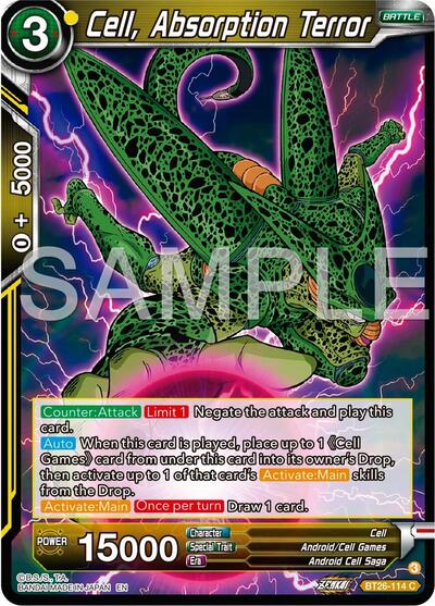 Cell, Absorption Terror (Ultimate Advent) Near Mint - Nick Nack's Full Frontal Attack