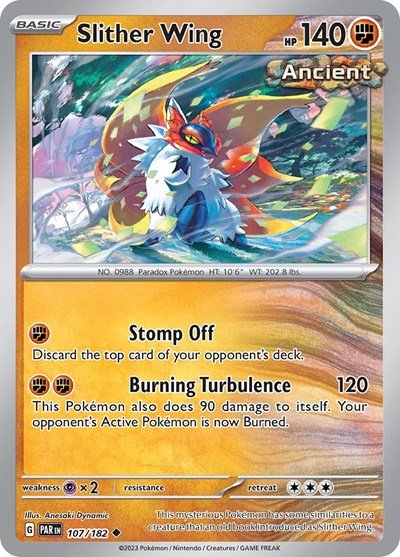 Slither Wing - 107 (Scarlet and Violet: Paradox Rift) Near Mint - Nick Nack's Full Frontal Attack