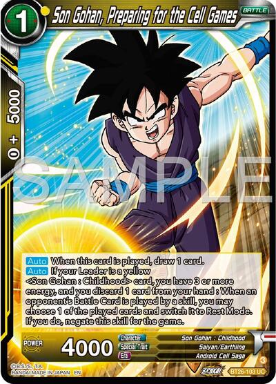 Son Gohan, Preparing for the Cell Games (Ultimate Advent) Near Mint