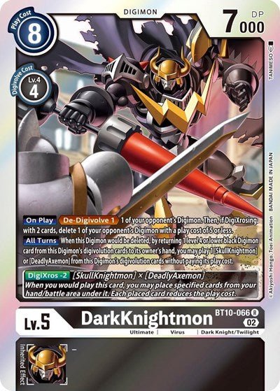 DarkKnightmon (Xros Encounter) Near Mint Foil - Nick Nack's Full Frontal Attack