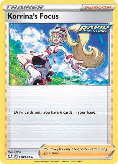 Korrina's Focus (SWSH05: Battle Styles) Near Mint - Nick Nack's Full Frontal Attack