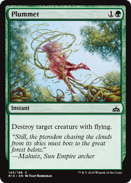 Plummet (Rivals of Ixalan) Near Mint - Nick Nack's Full Frontal Attack