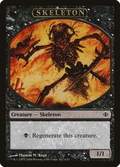 Skeleton Token (Shards of Alara) Near Mint - Nick Nack's Full Frontal Attack