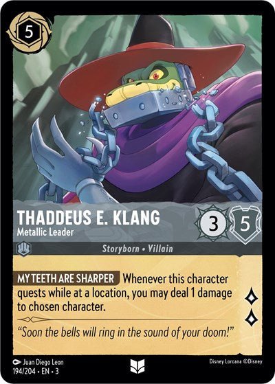 Thaddeus E. Klang - Metallic Leader (Into the Inklands) Near Mint - Nick Nack's Full Frontal Attack